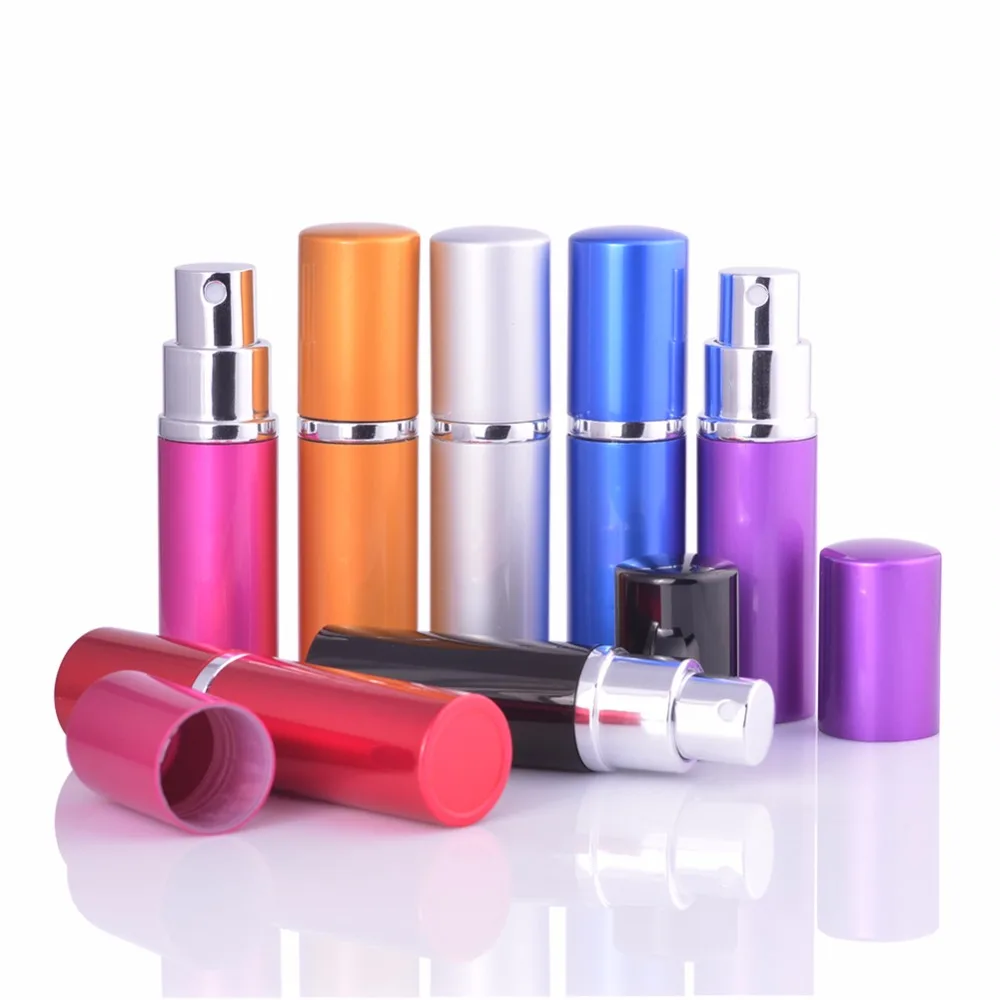 

MUB -10 ml Mini Perfume Atomizer Bottle Refillable Spray Perfume Bottle Aluminum Pump Empty Cosmetic Containers