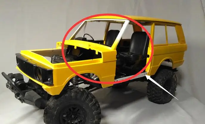 Интерьер кузова автомобиля подходит для jraxxas ROVER TRX4 TRX 4 DEFENDER ROCK CRALWER 1/10 RC scx10 II Cherokee
