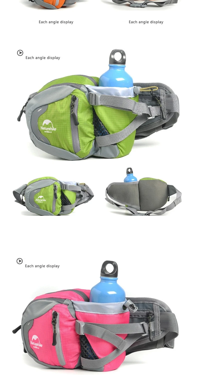 NatureHike поясная сумка для бега 3л с держателем для бутылки воды и чайника для езды на велосипеде, велоспорта, походная поясная сумка, водонепроницаемая