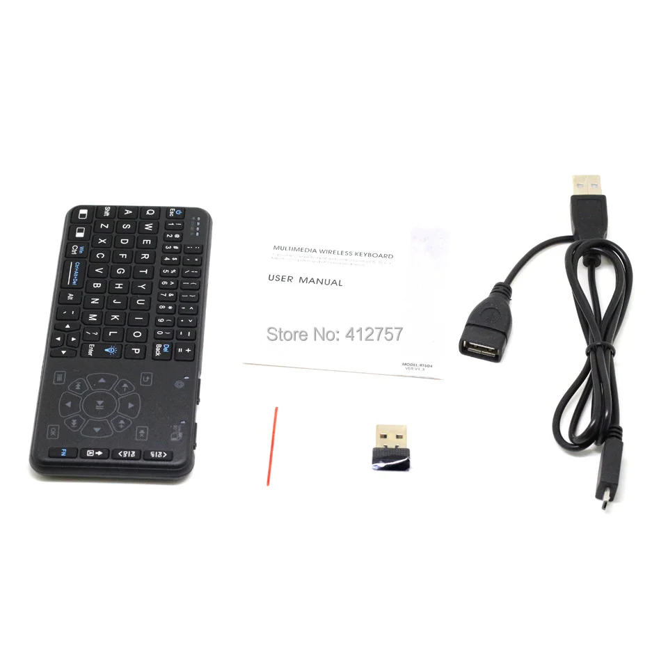 Rii i5 с подсветкой 2,4G мини беспроводная клавиатура Fly mouse с многофункциональной сенсорной панелью для Android tv Box, мини-ПК, ноутбука