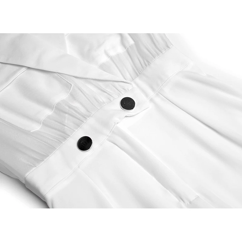 HIGH STREET новейшая мода 2019 дизайнерский комбинезон женский с зубчатым воротником