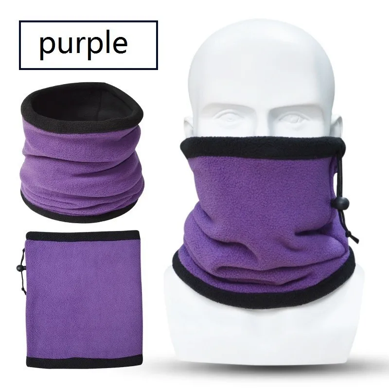 purple Модный мужской зимний шарф, кольцо, женские вязаные шарфы для мужчин, снуд, шейный платок, снуд, деформационный воротник, теплые мужские мягкие флисовые шарфы - Цвет: purple