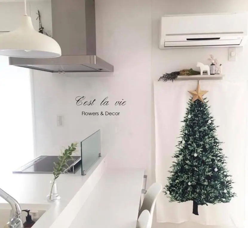 INS HOT XMAS Art домашний настенный Рождественский гобелен с изображением деревьев, тканевый настенный орнамент, Настенный декор, высококачественный гобелен, домашний декор