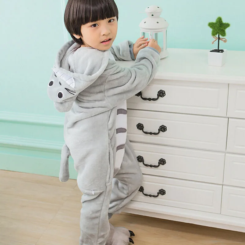 Тоторо Kigurumi цельная Пижама для детей по мотивам мультфильмов костюм мальчиков