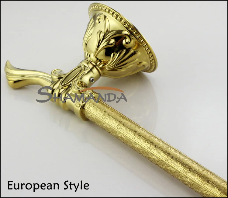 Бесплатная доставка аксессуары для ванной комнаты продукция Роскошная золотая