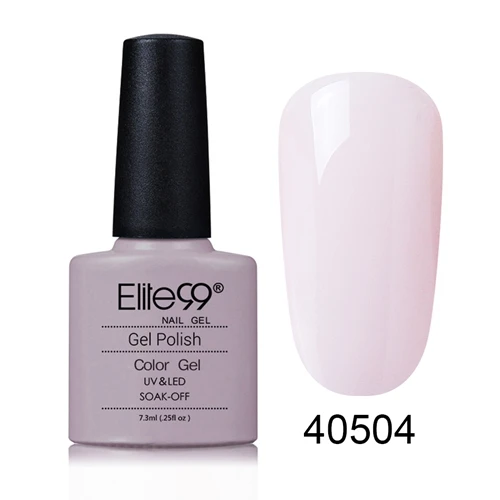 40504 Elite99 79 цветов УФ гель лак для ногтей Гель-лак долговечный замачиваемый Светодиодный УФ-гель цветной горячий гель для ногтей 7,3 мл/уп. инструмент для дизайна ногтей - Цвет: 40504