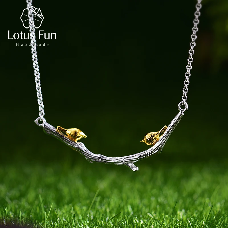 Lotus Fun реальные 925 Серебро Природный оригинальный ручной ювелирные украшения 18 К