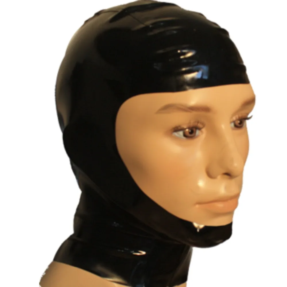 Cos латексная маска резиновая с молнией на спине для вечерние|Аксессуары костюмов|
