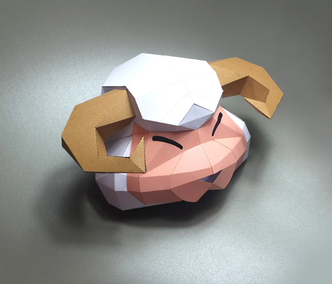 3D Бумажная Маска модный костюм Овцы животного маскарадный сделай сам бумажная
