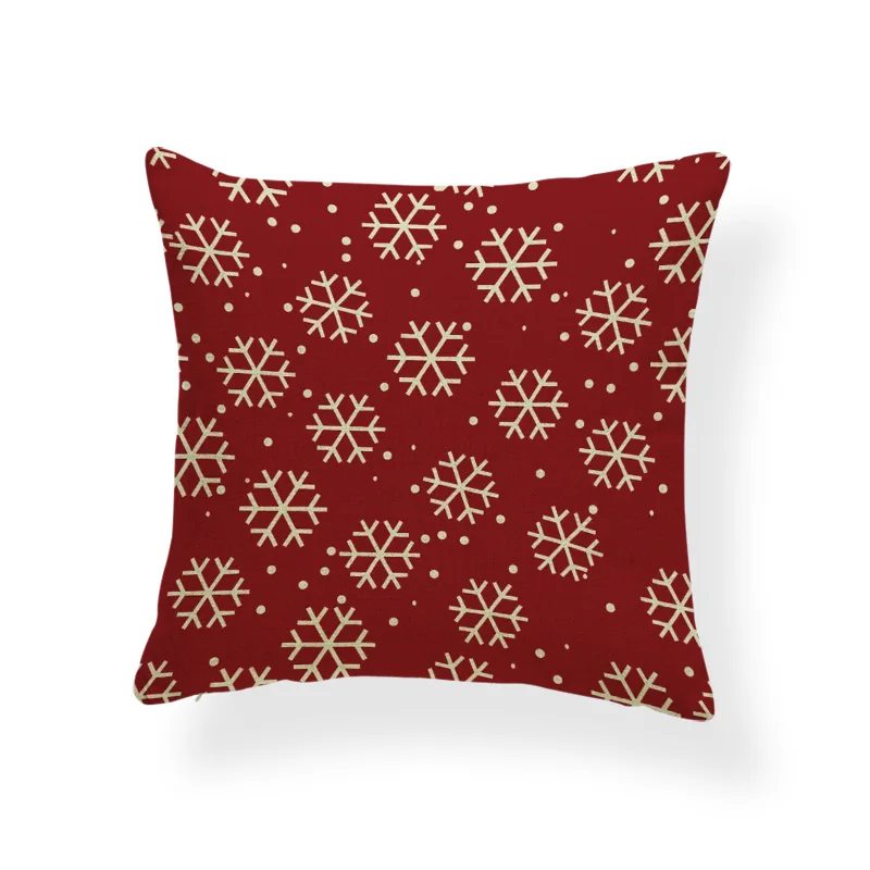 Счастливая Праздничная наволочка Снежинка лепесток дерево Счастливого