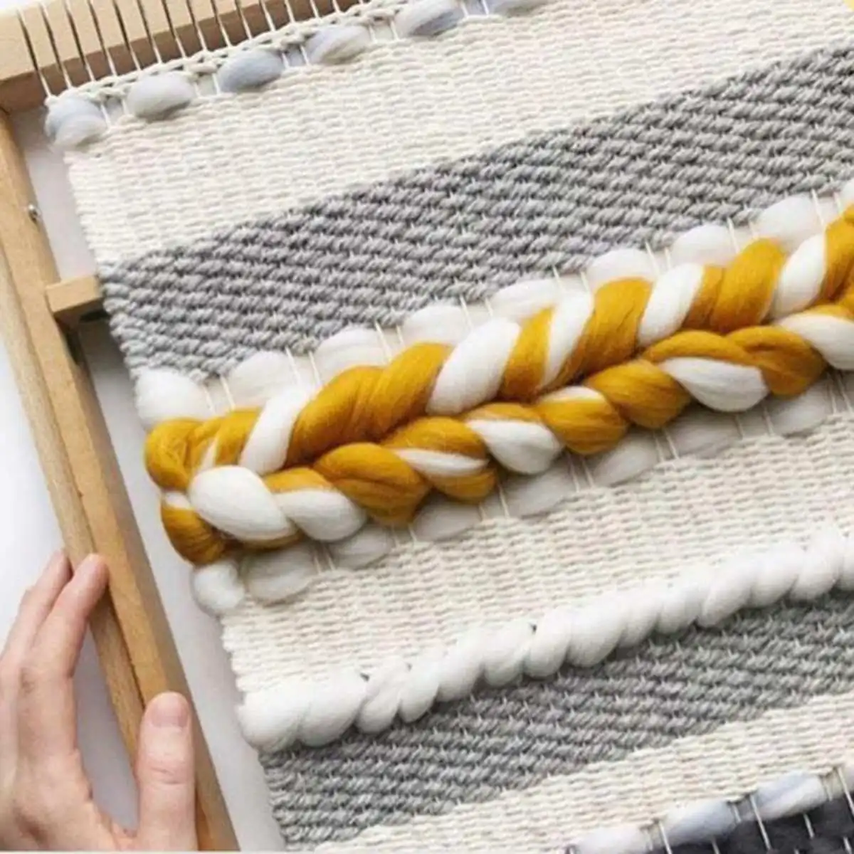 Многофункциональный DIY деревянный ткацкий станок ручное вязание игрушки Швейные аксессуары вышивка тканый набор