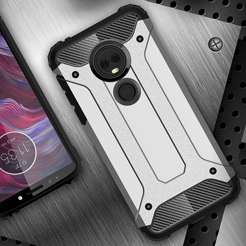 Гибридные Чехлы для Moto G7 G6 1S G5S G5 G3 G4 E6 E5 Z4 P30 Note Play Plus One power Motorola защитные чехлы