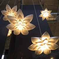 nordic modern minimalist led 110 240v 55cm70cm85cm e27 pendant lamp decoration lighting for homebar lily pp suspension