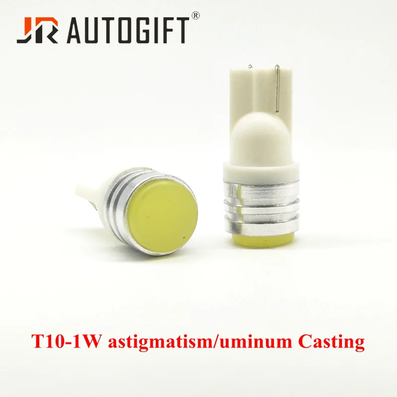 10 шт./партия, Автомобильные светодиодные лампы T10 1SMD DC 12 В W5W 1 Вт