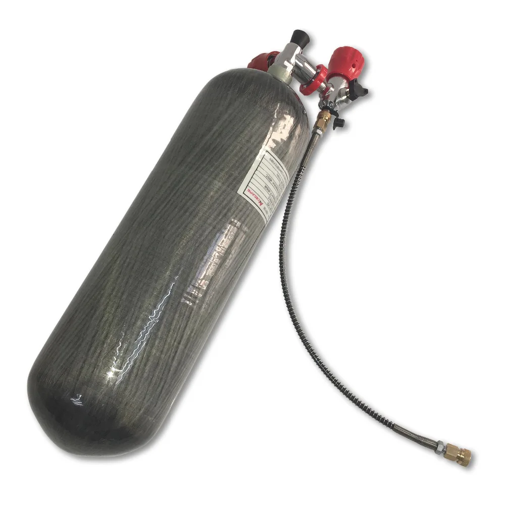 AC168101 6 8 л Pcp цилиндр из углеродного волокна Воздушный бак 4500PSI пневматическая