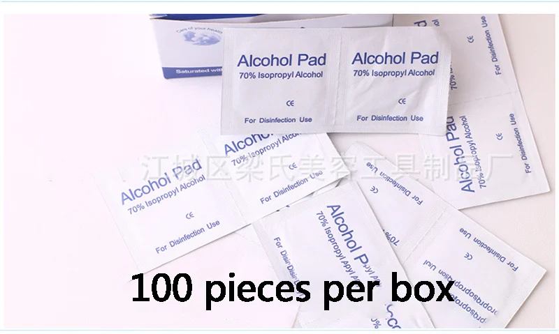 100 шт Monouso Sterilizzazione Medica Alcol Disinfezione Cotone шт Foglio di Cotone di Primo Soccorso Di Emergenza Первая помощь