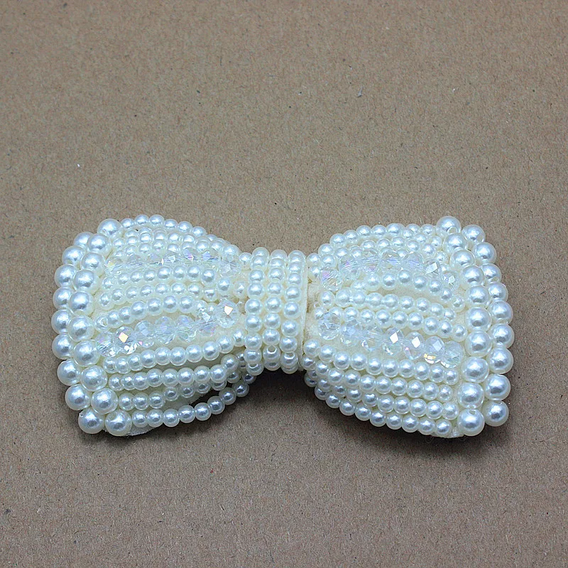 24 шт. бусины банты для волос с искусственным жемчугом|tie hair bow|hair bowsbow diy |
