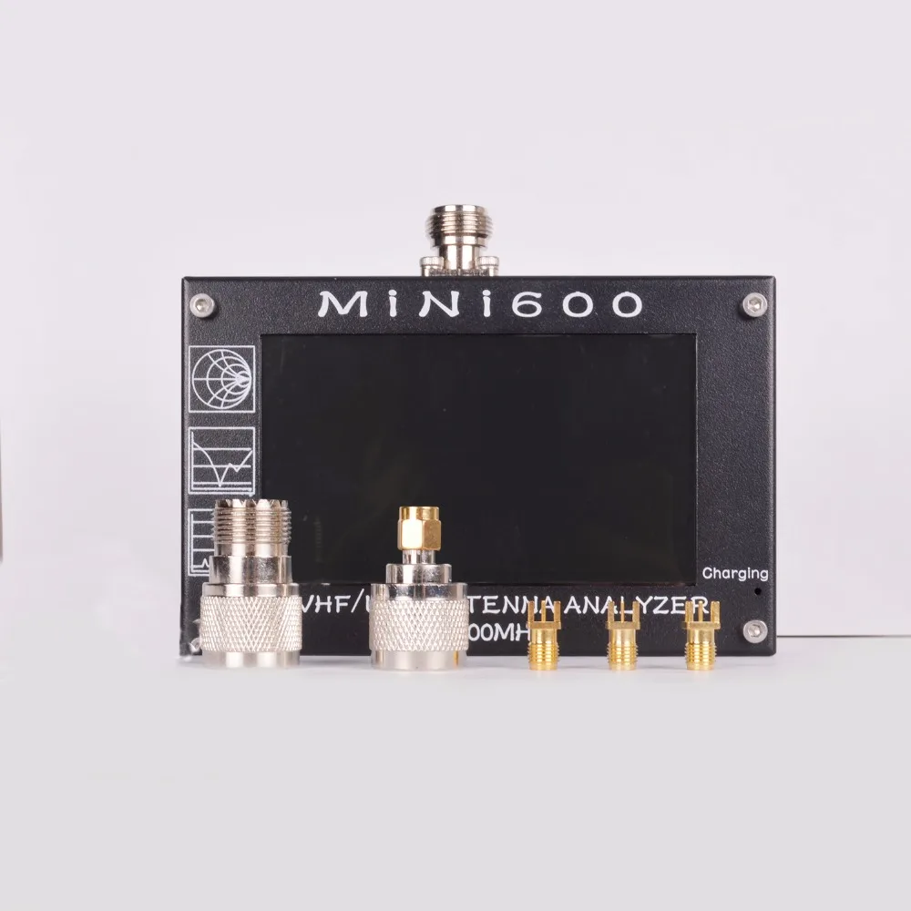 0 1 600 МГц MINI600 антенный анализатор HF VHF UHF непрерывное покрытие SWR с 4 3 &quotемкостным