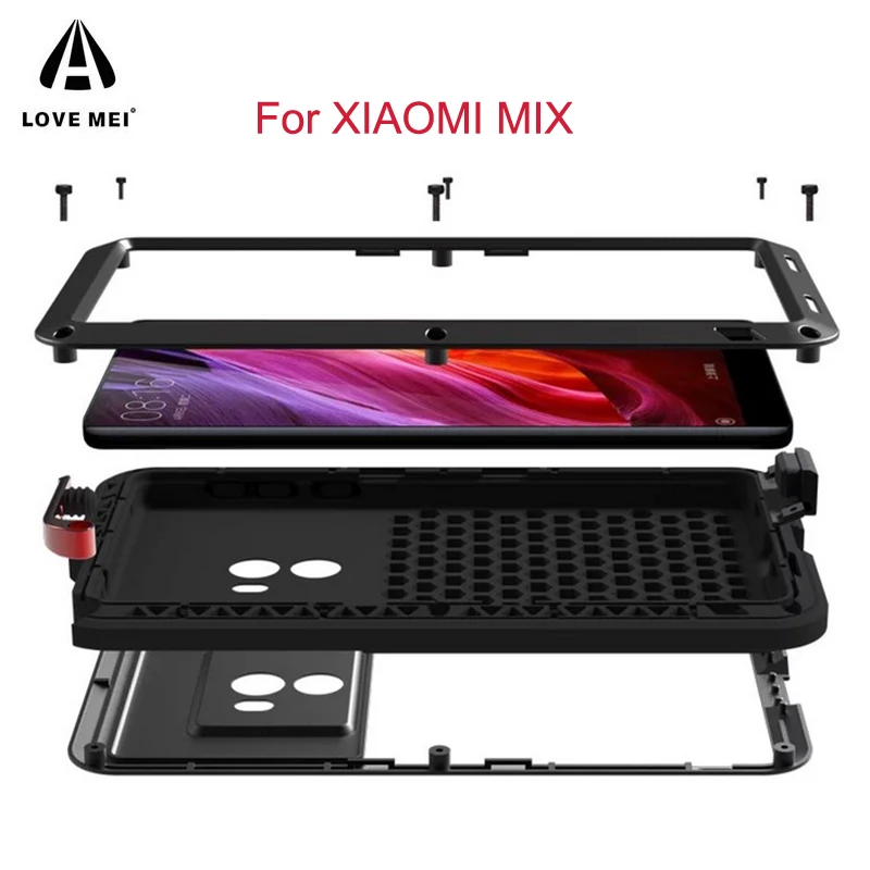 Чехол для телефона Love Mei xiaomi MIX противоударный грязеотталкивающий металлический