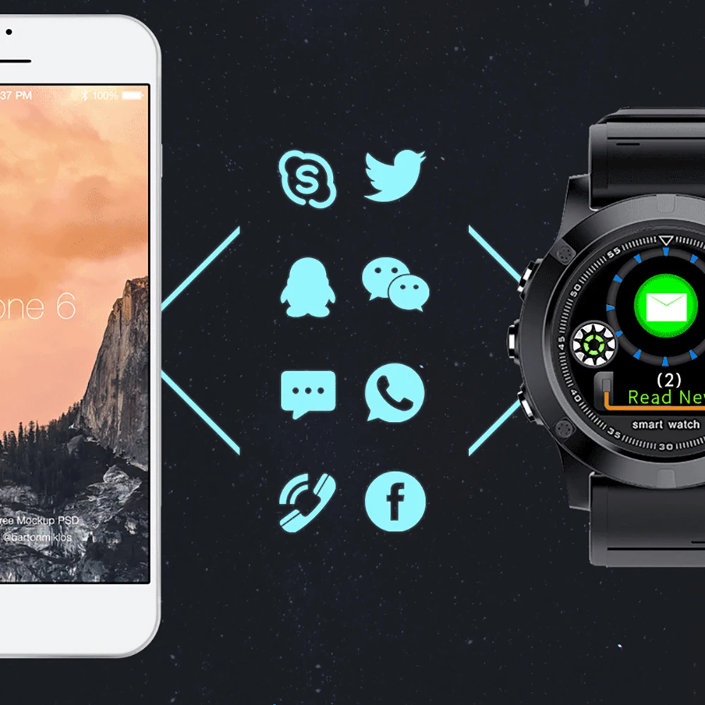 Bluetooth Смарт часы цветной экран Обнаружение сна монитор сердечного ритма шагомер