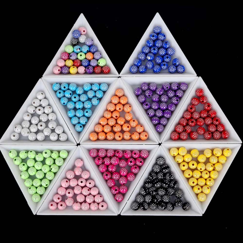 Круглые акриловые бусины разделители 8 мм 100 шт./лот|diy beads|beads for jewelrybeads diy |