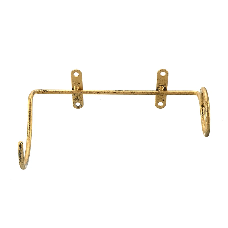 Copper Left Side 1 шт., креативный бар, винная бутылка, держатель, Европейская мода, кованое железо, винный стеллаж, висящий вверх дном, декор для бара, кухонные аксессуары - Цвет: Copper Left Side