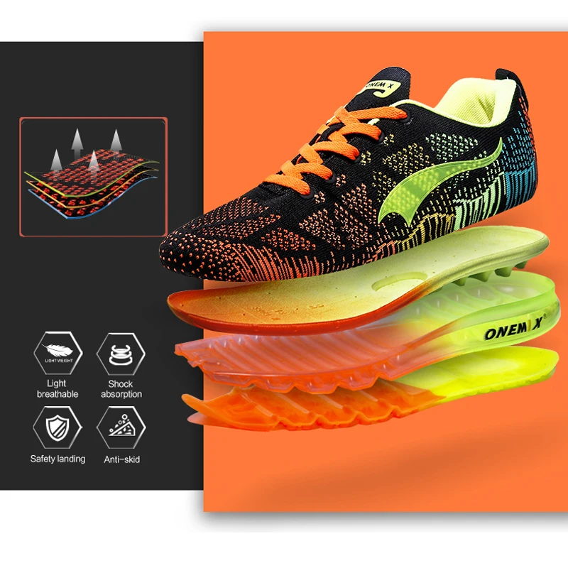 Onemix мужчины женщины воздуха кроссовки для мужчин супер свет макс марка спорт