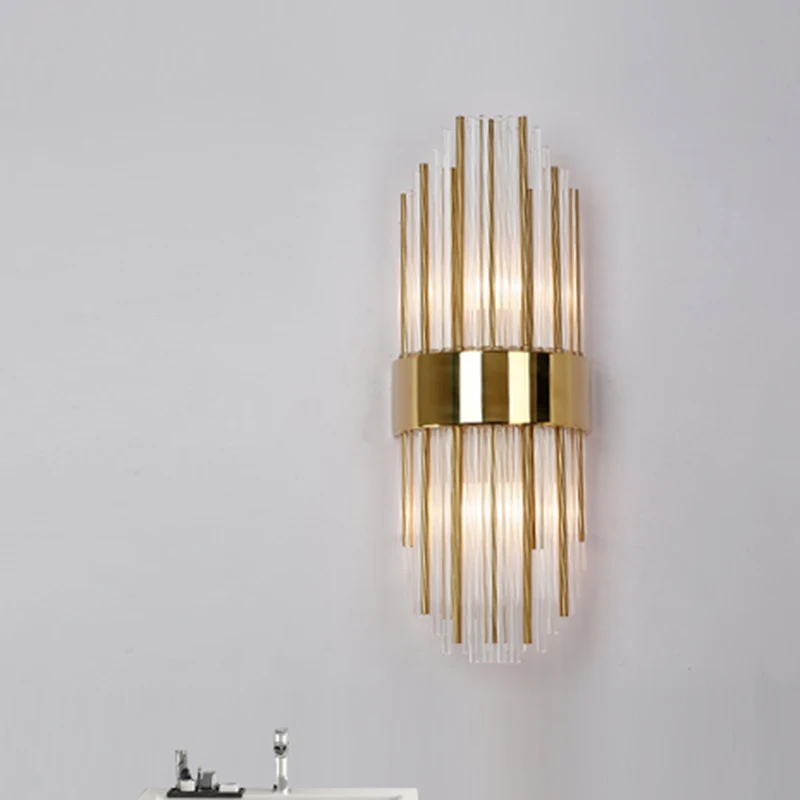 High quality glass wall modern LED lights AC110V 220V living room bedroom lamp height | Лампы и освещение