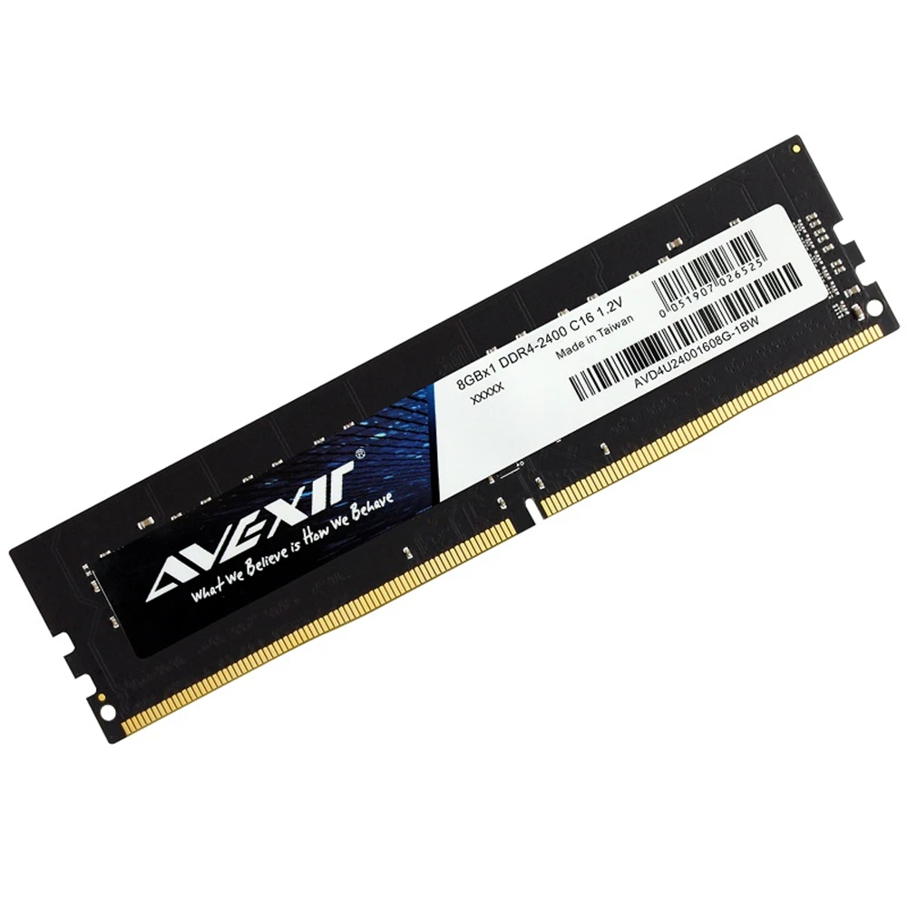 Оперативная память AVEXIR DDR4 4 ГБ/8 ГБ/16 ГБ настольная 2133 МГц/2400 МГц напряжение памяти