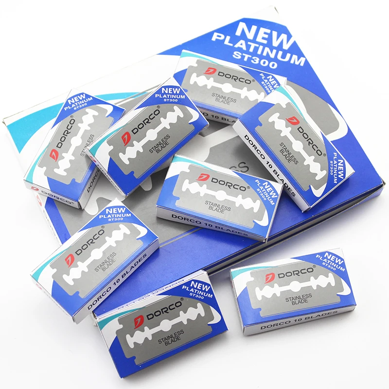 10 шт./лот Нержавеющая Сталь Двойная Кромка Безопасности Лезвие Бритвы Лезвия