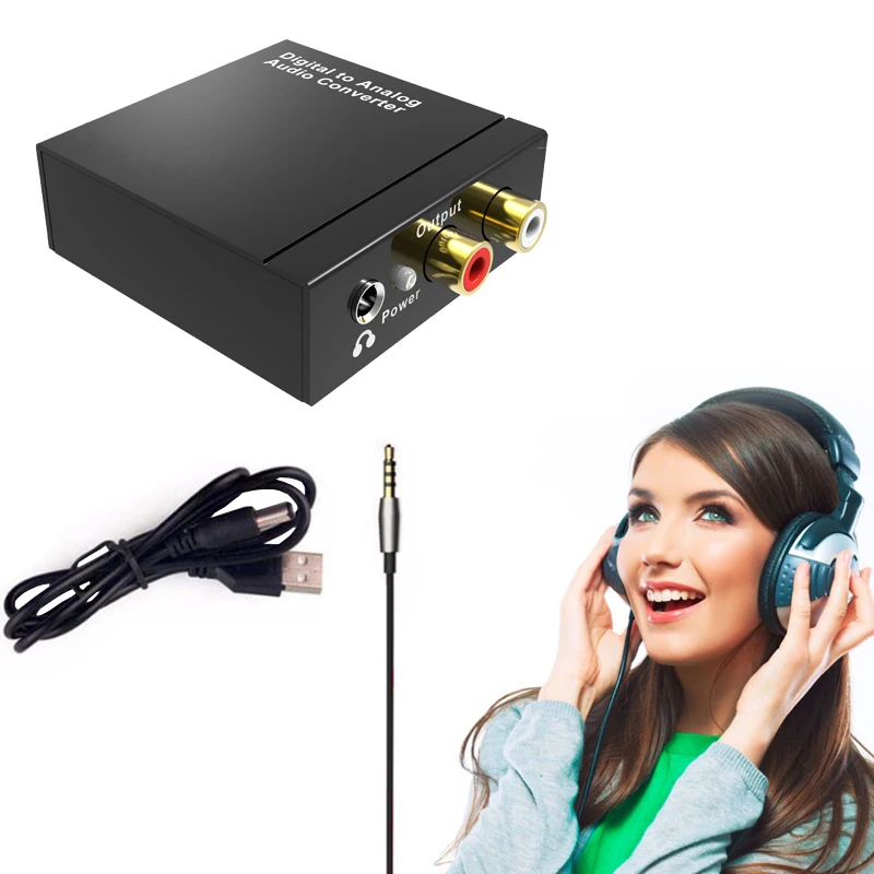 Новый HDMI Цифровой оптический коаксиальный аналоговые RCA аудио конвертер с 3 5 мм