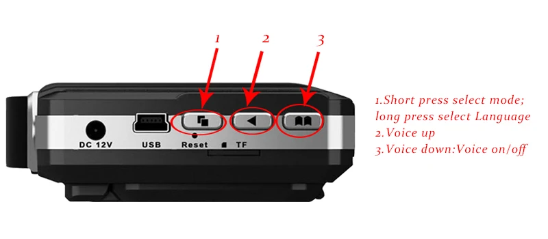 QUIDUX 3 в 1 Rusian Voice радар детектор Dvr камера Анти Автомобильный видеорегистратор, радар-детектор рекордер HD 720P gps регистратор видео регистратор