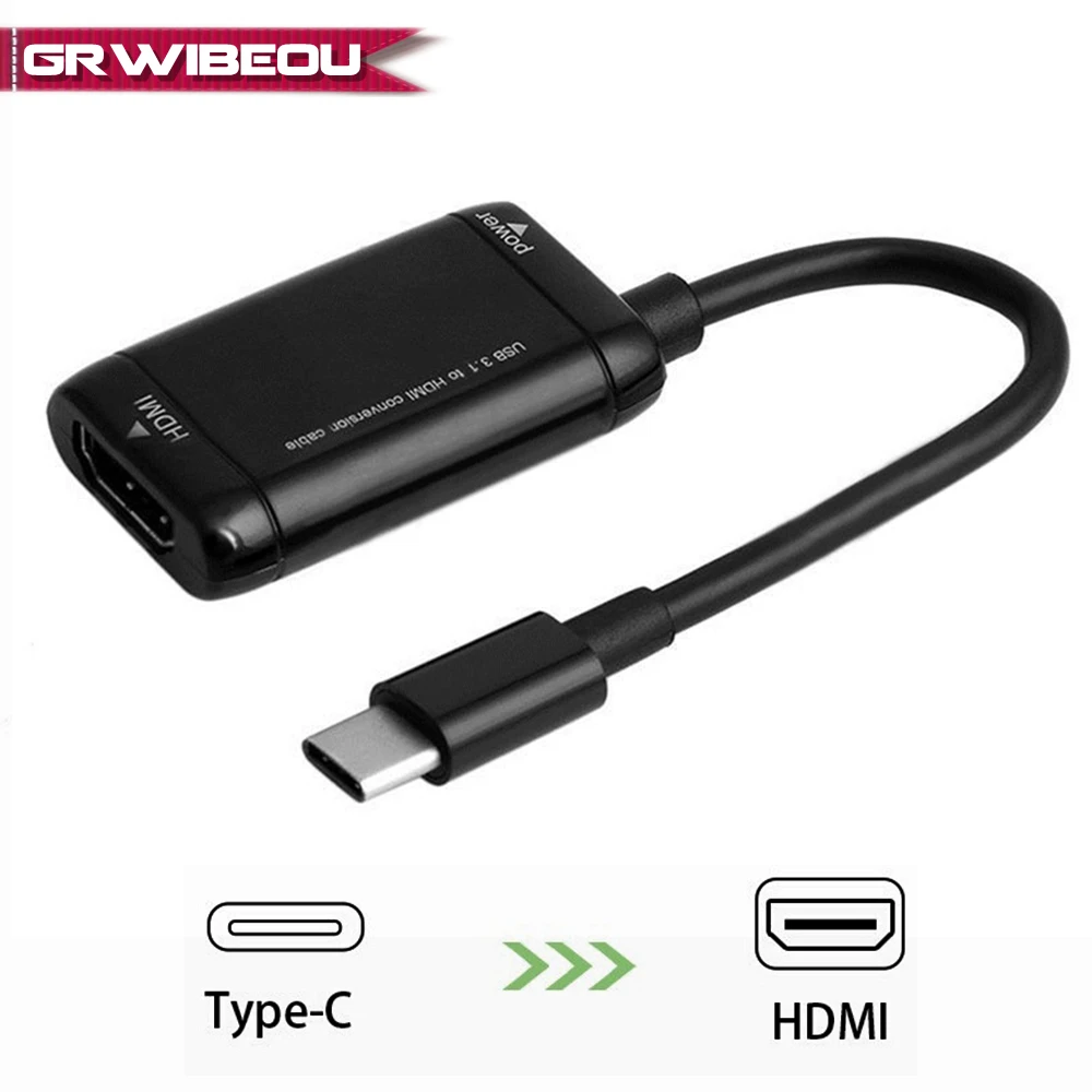 Адаптер USB 3 1 Type C к HDMI 1080P конвертер для мобильных телефонов Android смартфонов и