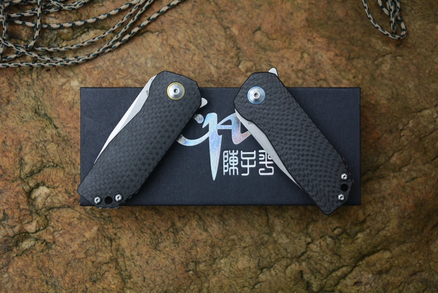 Складной нож из углеродного волокна с ручкой TC4 2 56 дюйма|knife 2|folding knifeoutdoor camping knife |