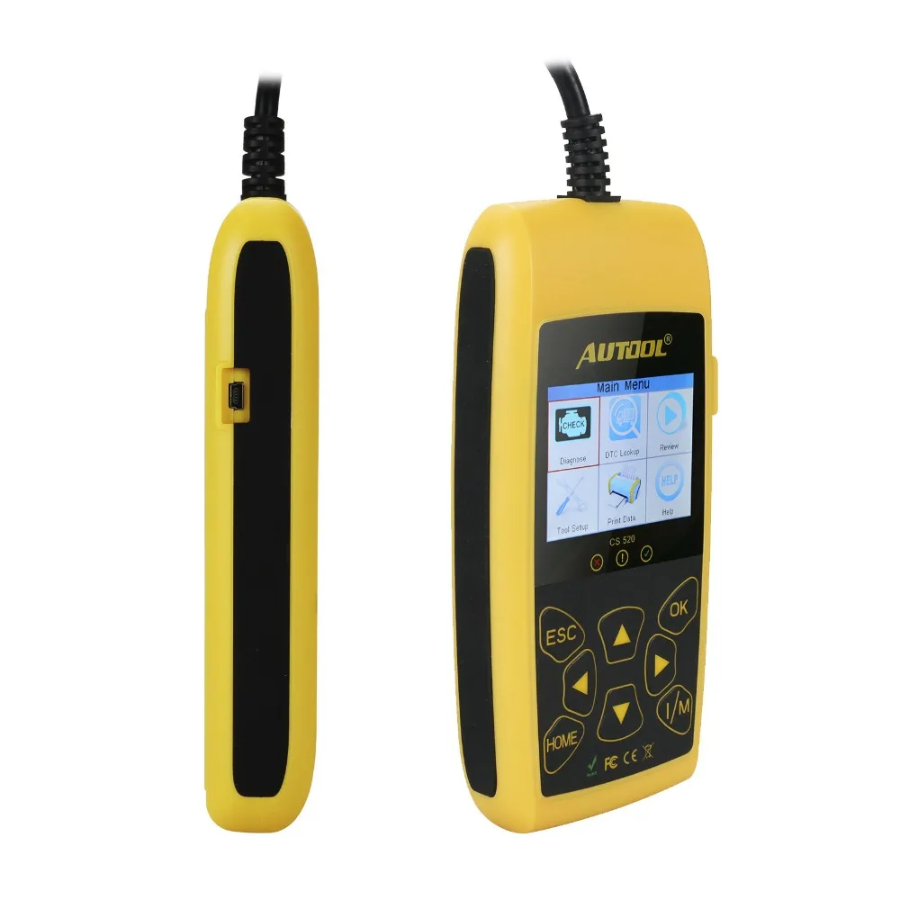 AUTOOL CS520 OBD2 OBDII CAN-BUS Code Reader Live Data Automotive Fault Autool CS-520 OBD Diagnostics Scanner CS 520 |