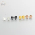 Женские серьги-гвоздики в виде листа монстеры, тропические украшения из дерева и нержавеющей стали, подарочные украшения 2018