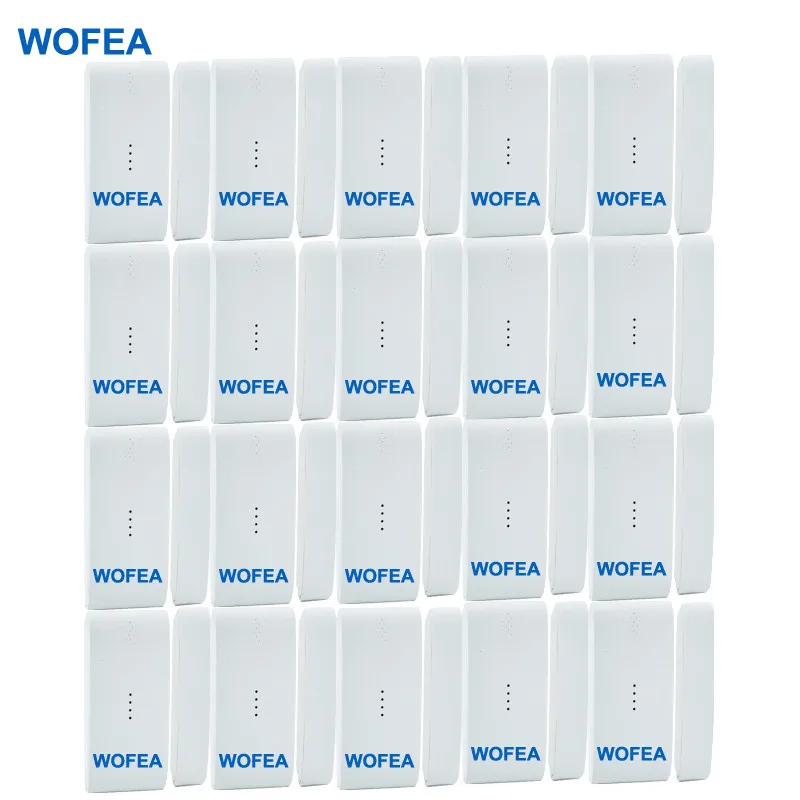 WOFEA 20 шт. 433 мГц Беспроводной окна двери магнитный запись детектор Сенсор для gsm