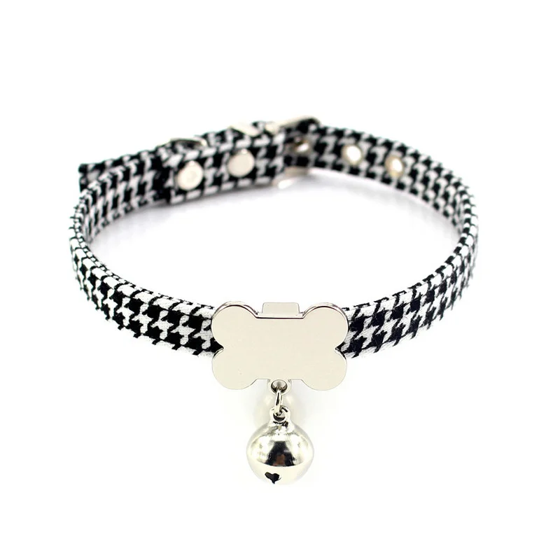 Personalized Dog Cat Collar Custom Engraving with Pet Name and Phone Number Adjustable Tough Nylon Fish Bone ID | Дом и сад