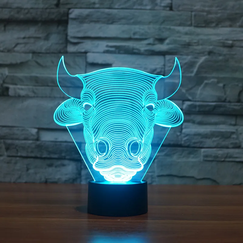 Новые креативные товары 3d Светодиодная лампа горячая Распродажа цветная