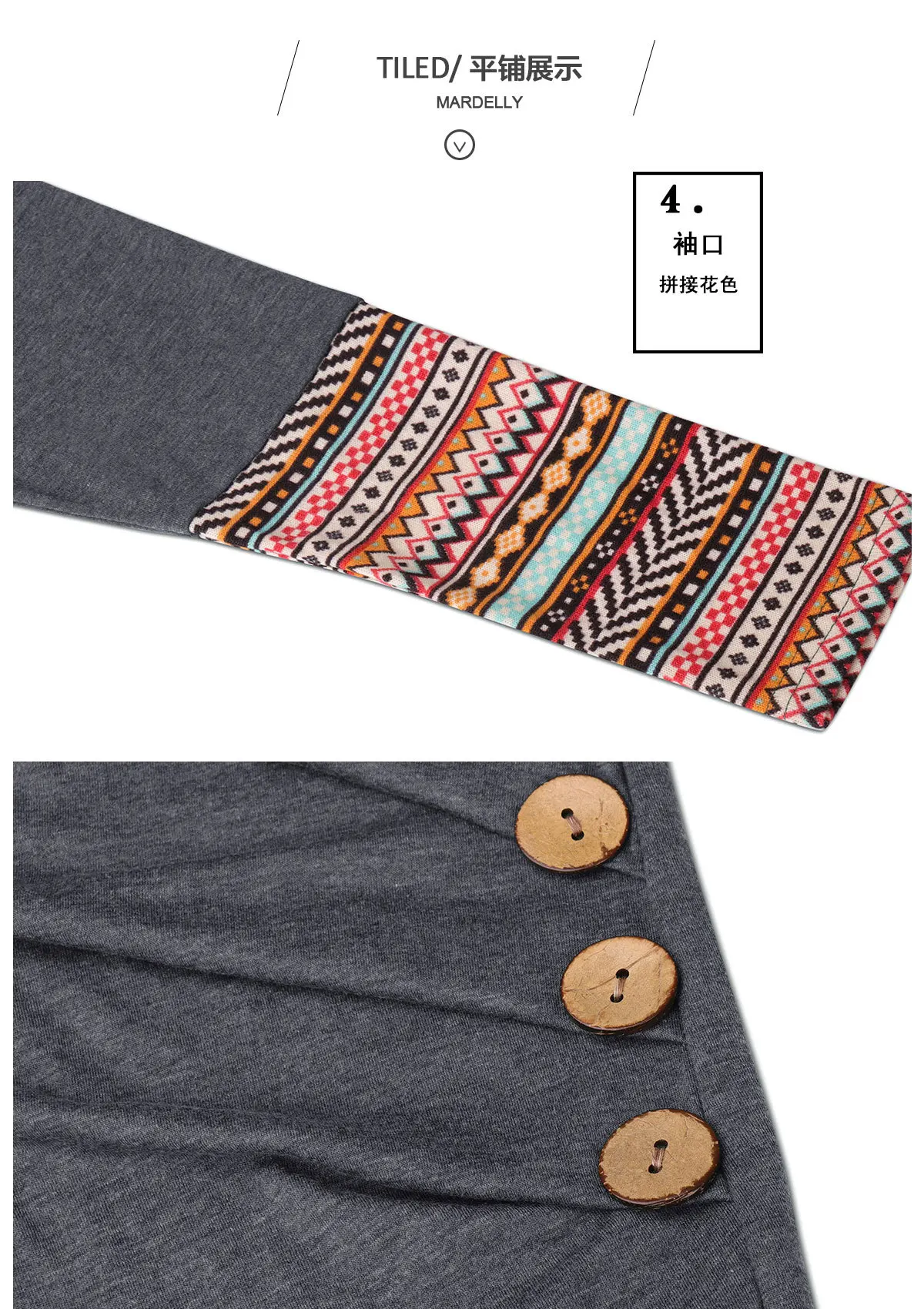 Women Black Top Fashion Button Pleated Long Sleeve T-Shirts Brand 2019 Autumn Spring T-shirt Casual O Neck Lady Green Grey | Женская
