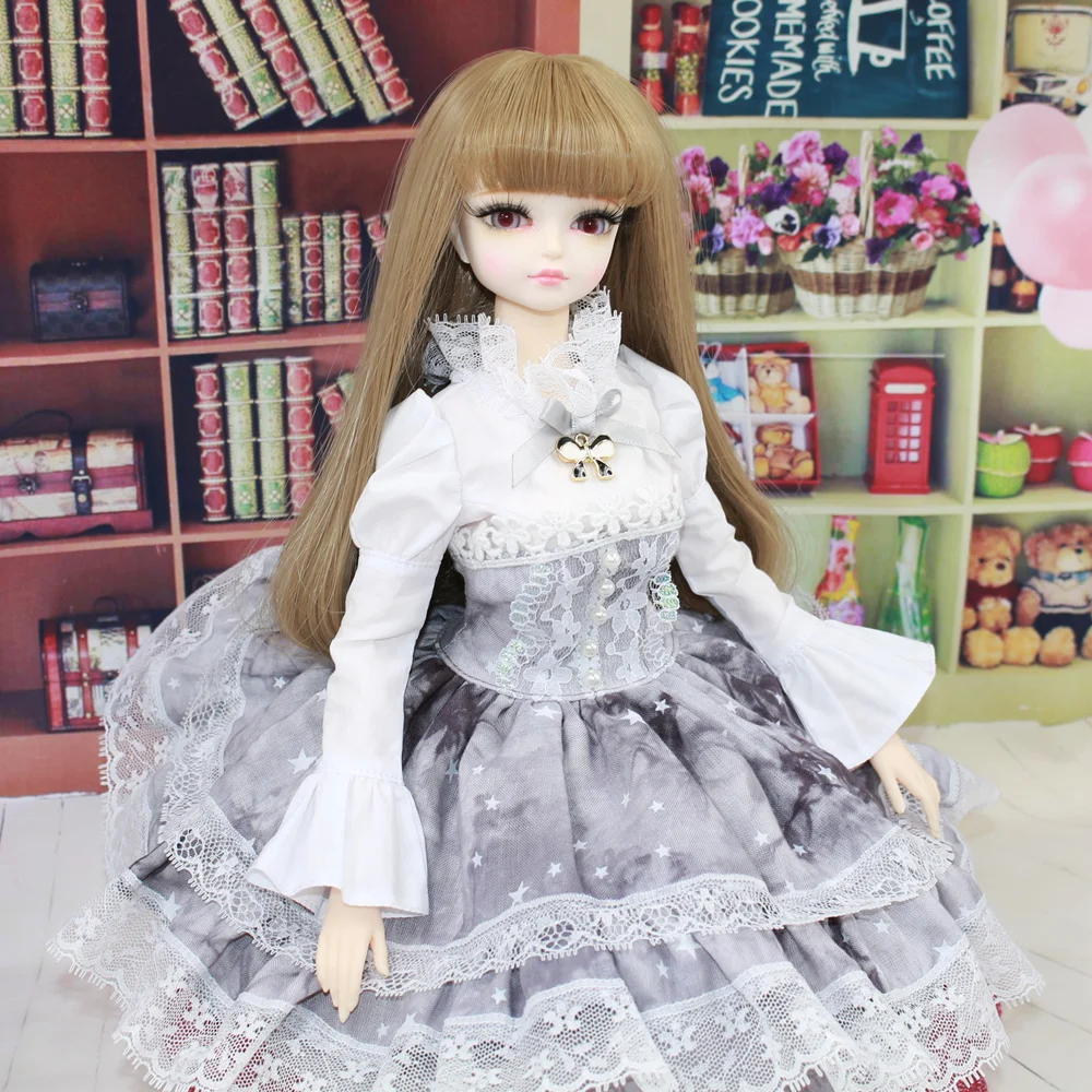 1/4 BJD 45 см Jiont Body Clothes серая юбка Lady Princess наряд Forturn Days специальное предложение
