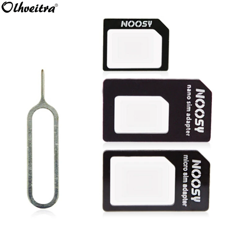 Olhveitra 4 в 1 адаптер для Sim карты Micro SIM лоток держатель конвертер iPhone Xiaomi Redmi 7 Samsung Huawei