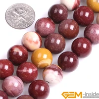 round mookaite jaspers beads natural stone beads diy loose beads for bracelet making for jewelry making strand 15 free shipping