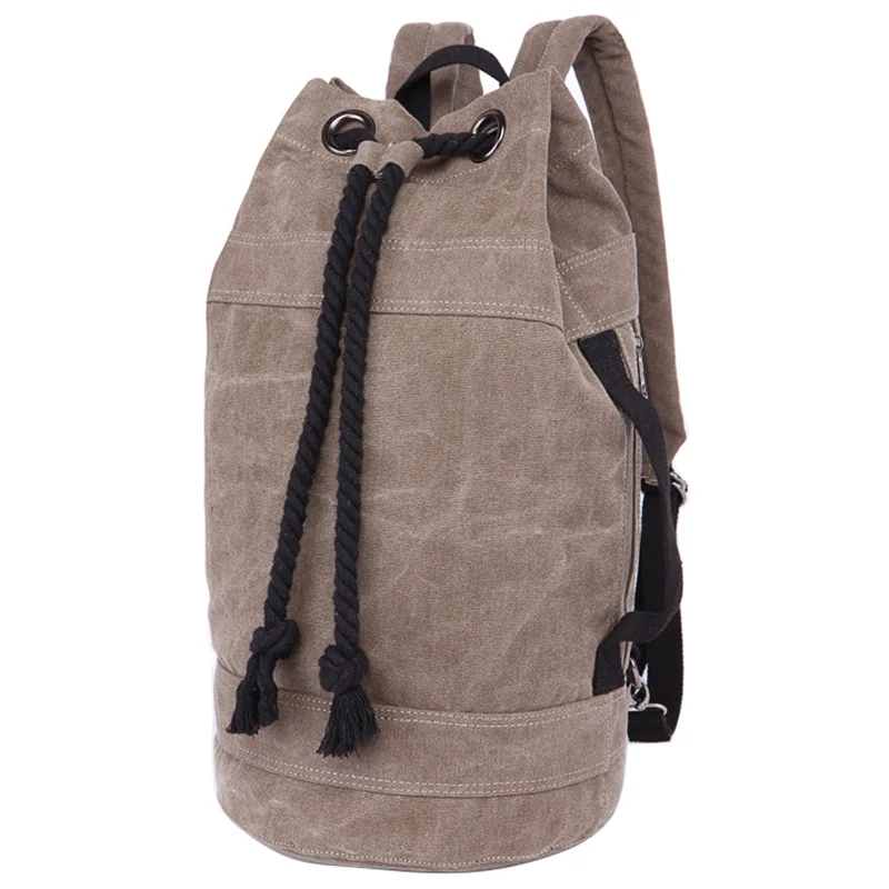 Army gray ZHIERNA, мужская сумка, мужской рюкзак, Мужская школьная сумка, холст, на плечо, модная, пара, сумка-мешок, женский рюкзак, сумка на шнурке - Цвет: Army gray