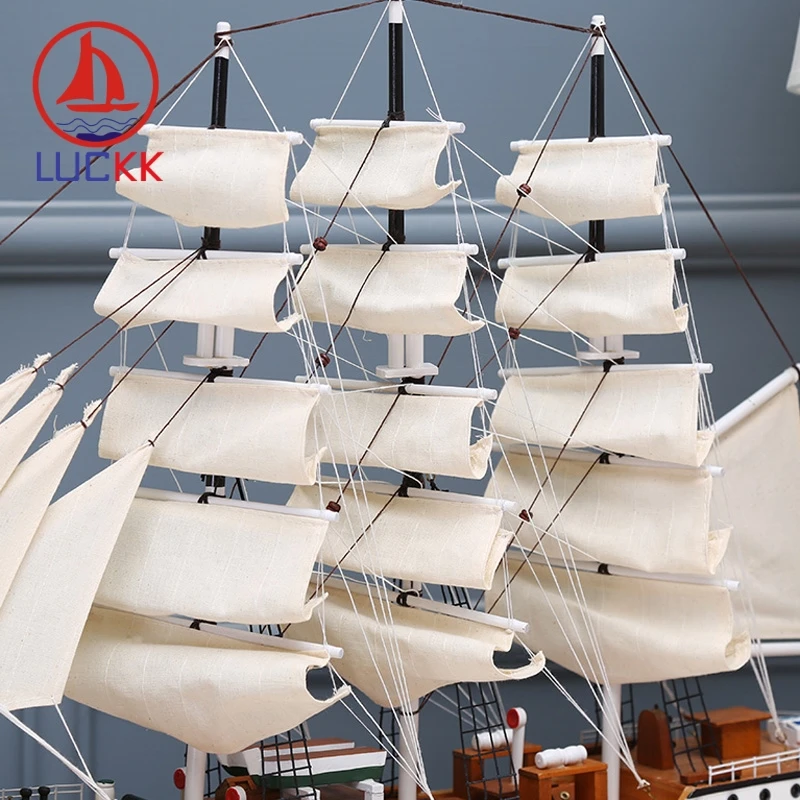 LUCKK 80 см DIY DANMARK сборные строительные наборы деревянная модель кораблей Изысканные домашние поделки для декорирования интерьера парусник игрушки подарок
