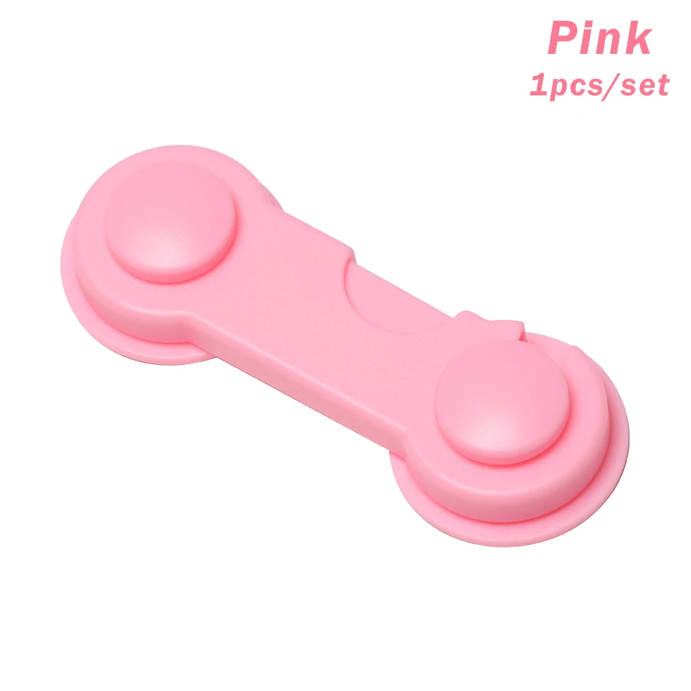 pink 1 шт. многофункциональный детский замок для безопасности, замок для шкафа, двери, окна, ящика, защитные замки, защитная защелка - Цвет: pink