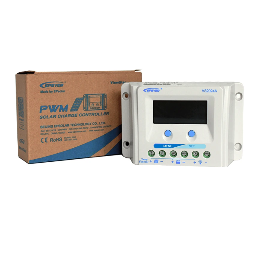 1 шт. новый комплект контроллера солнечной системы VS2024A 20A 12V 24V ViewStar PWM с