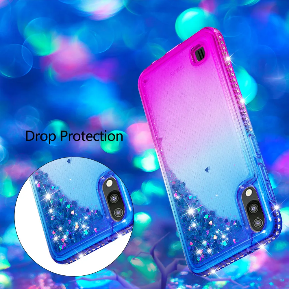 Чехол для Samsung Galaxy A10 с алмазным градиентом блестящий чехол A 10 роскошный жидкий