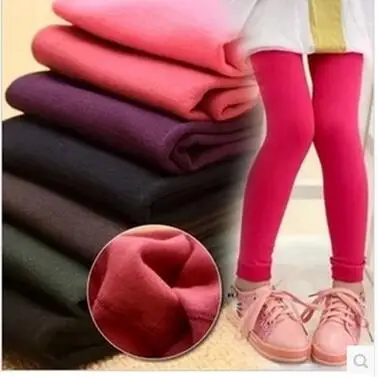 Осенне-зимние детские бархатные леггинсы плотные теплые зимние