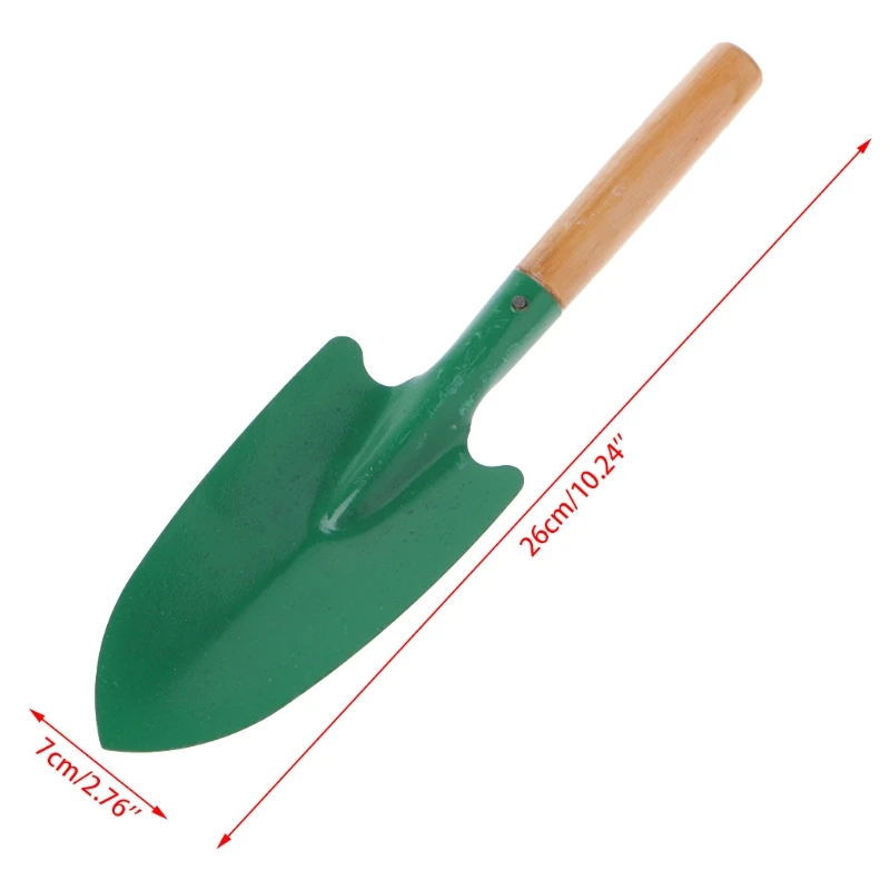 

Wooden Handle Reinforced Gardening Shovel Loose Soil Planting Easy Use-m20